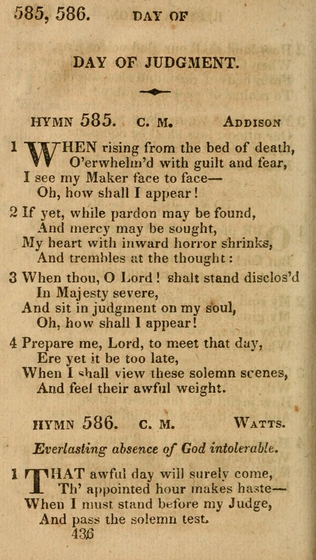 Village Hymns for Social Worship, Selected and Original: designed as a supplement to the Psalms and Hymns of Dr. Watts (6th ed.) page 450