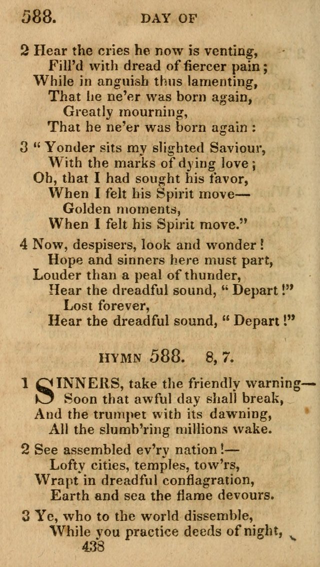 Village Hymns for Social Worship, Selected and Original: designed as a supplement to the Psalms and Hymns of Dr. Watts (6th ed.) page 452