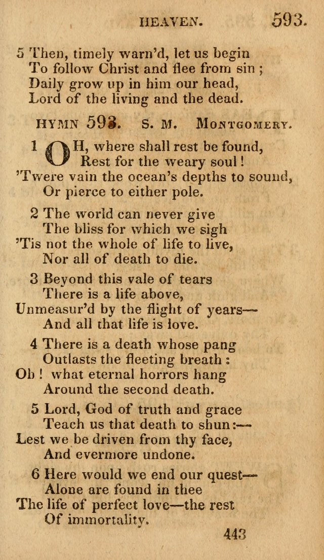 Village Hymns for Social Worship, Selected and Original: designed as a supplement to the Psalms and Hymns of Dr. Watts (6th ed.) page 457