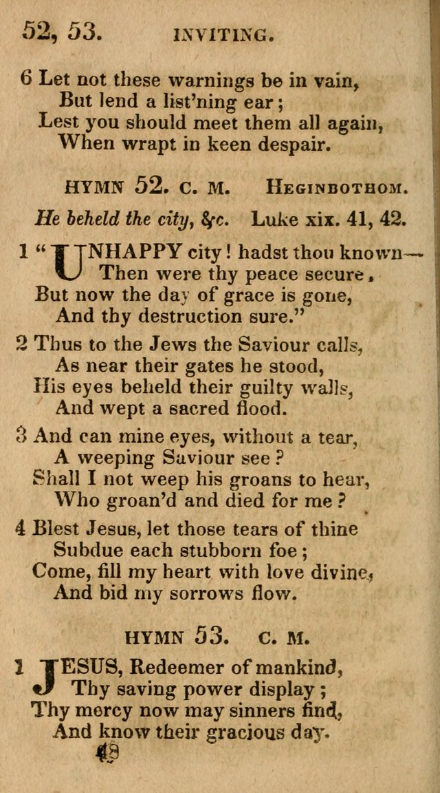 Village Hymns for Social Worship, Selected and Original: designed as a supplement to the Psalms and Hymns of Dr. Watts (6th ed.) page 48