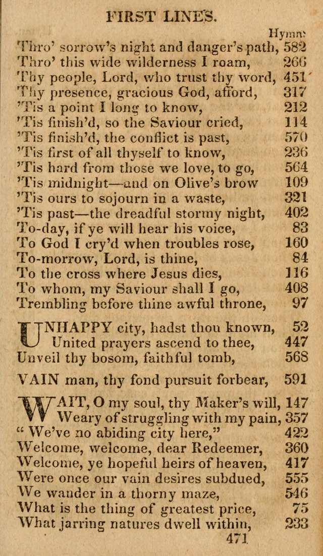 Village Hymns for Social Worship, Selected and Original: designed as a supplement to the Psalms and Hymns of Dr. Watts (6th ed.) page 485