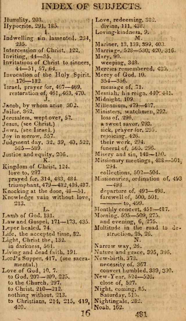 Village Hymns for Social Worship, Selected and Original: designed as a supplement to the Psalms and Hymns of Dr. Watts (6th ed.) page 497