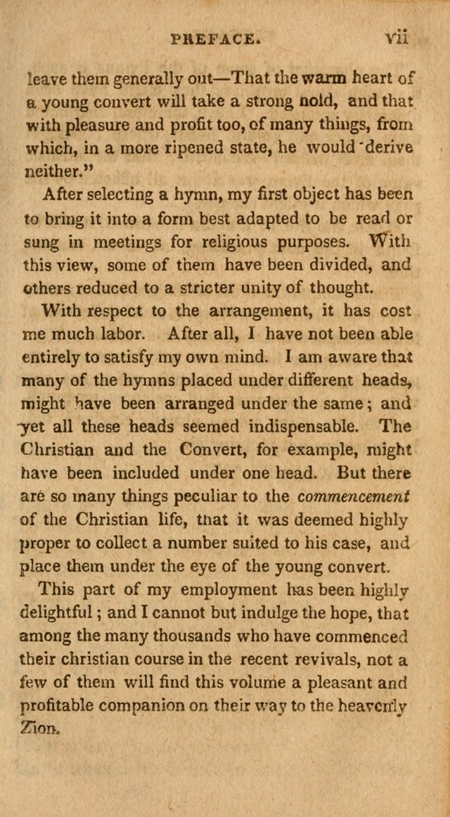 Village Hymns for Social Worship, Selected and Original: designed as a supplement to the Psalms and Hymns of Dr. Watts (6th ed.) page 7