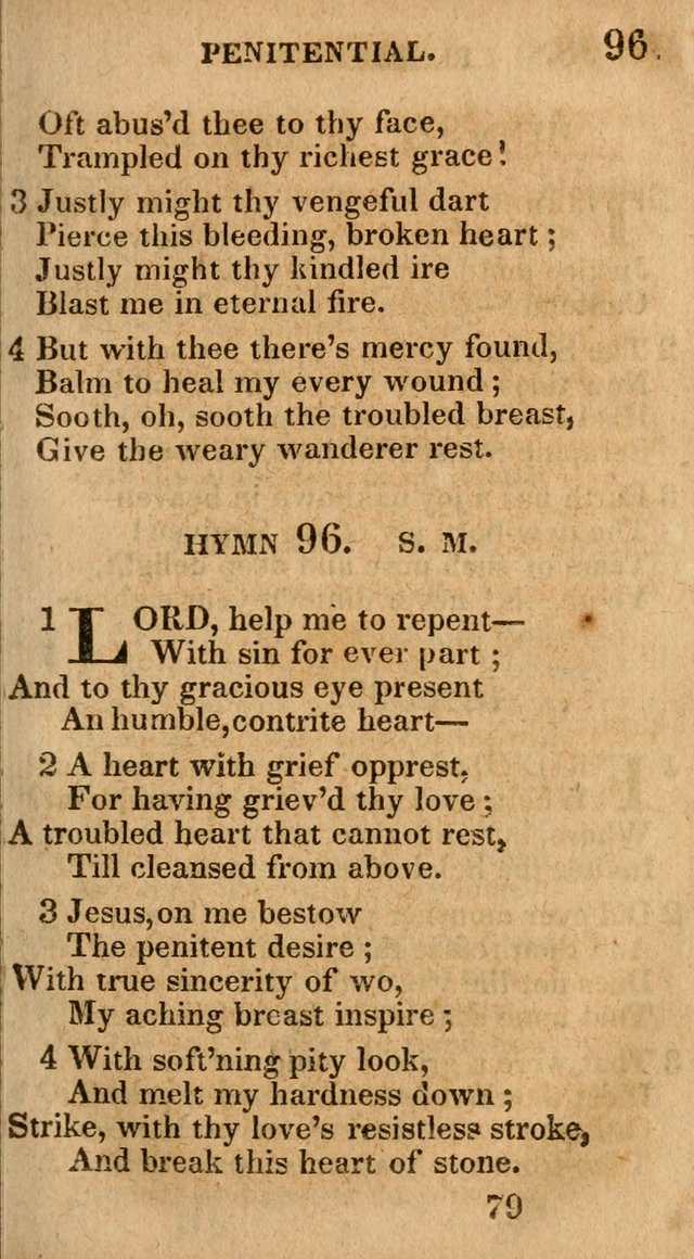 Village Hymns for Social Worship, Selected and Original: designed as a supplement to the Psalms and Hymns of Dr. Watts (6th ed.) page 79