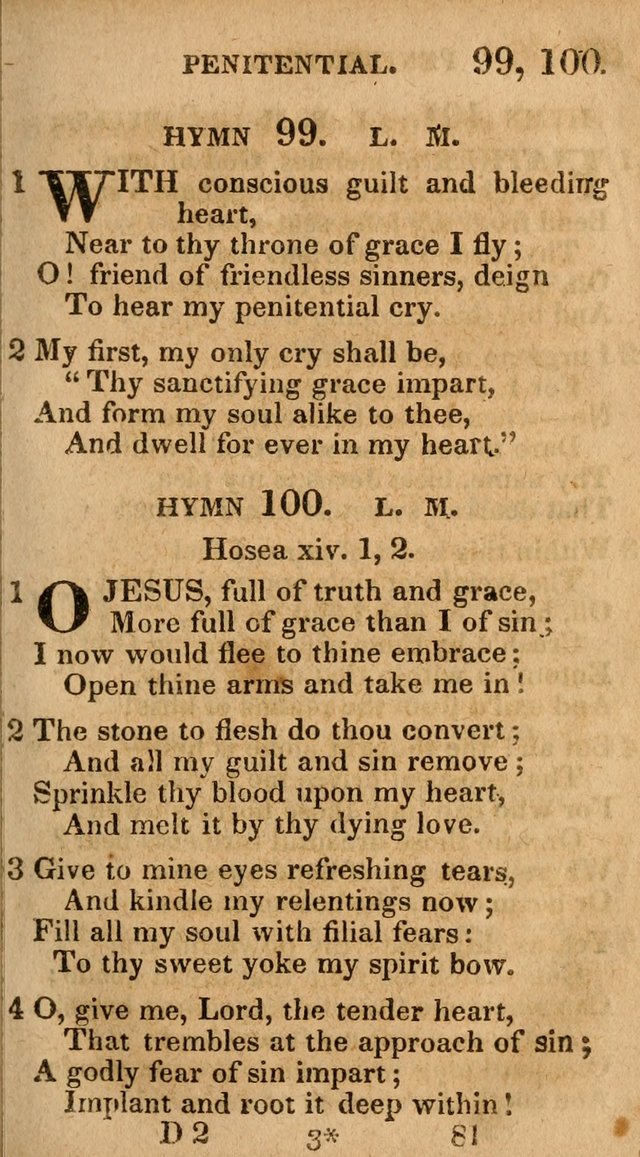 Village Hymns for Social Worship, Selected and Original: designed as a supplement to the Psalms and Hymns of Dr. Watts (6th ed.) page 81