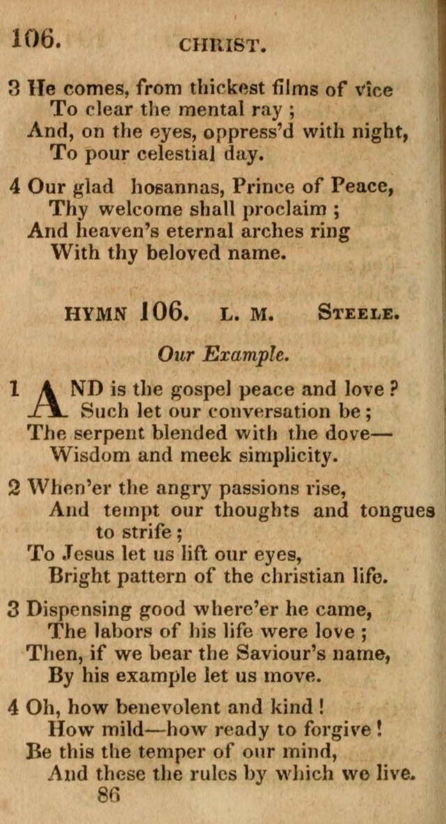 Village Hymns for Social Worship, Selected and Original: designed as a supplement to the Psalms and Hymns of Dr. Watts (6th ed.) page 86