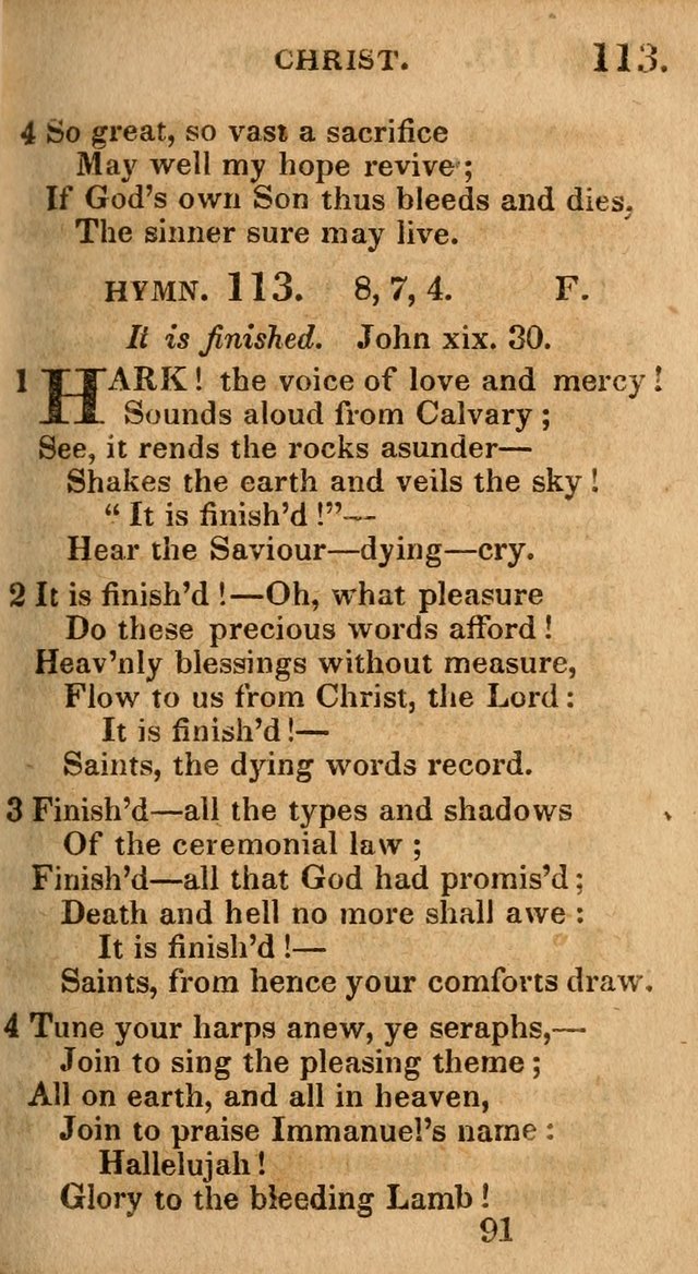 Village Hymns for Social Worship, Selected and Original: designed as a supplement to the Psalms and Hymns of Dr. Watts (6th ed.) page 93