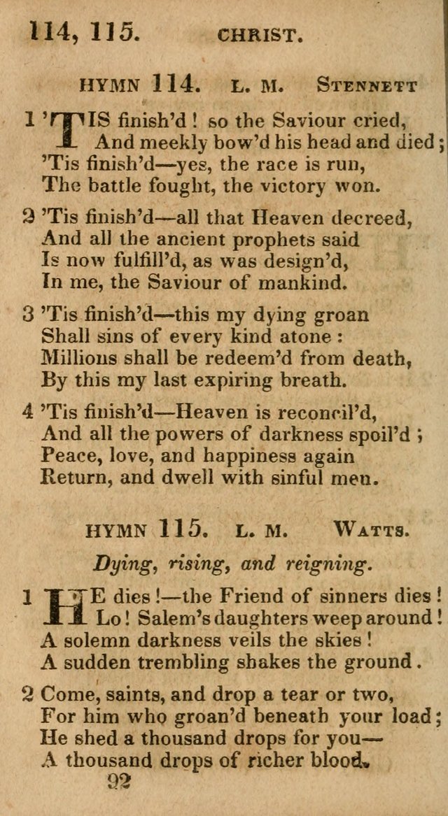 Village Hymns for Social Worship, Selected and Original: designed as a supplement to the Psalms and Hymns of Dr. Watts (6th ed.) page 94