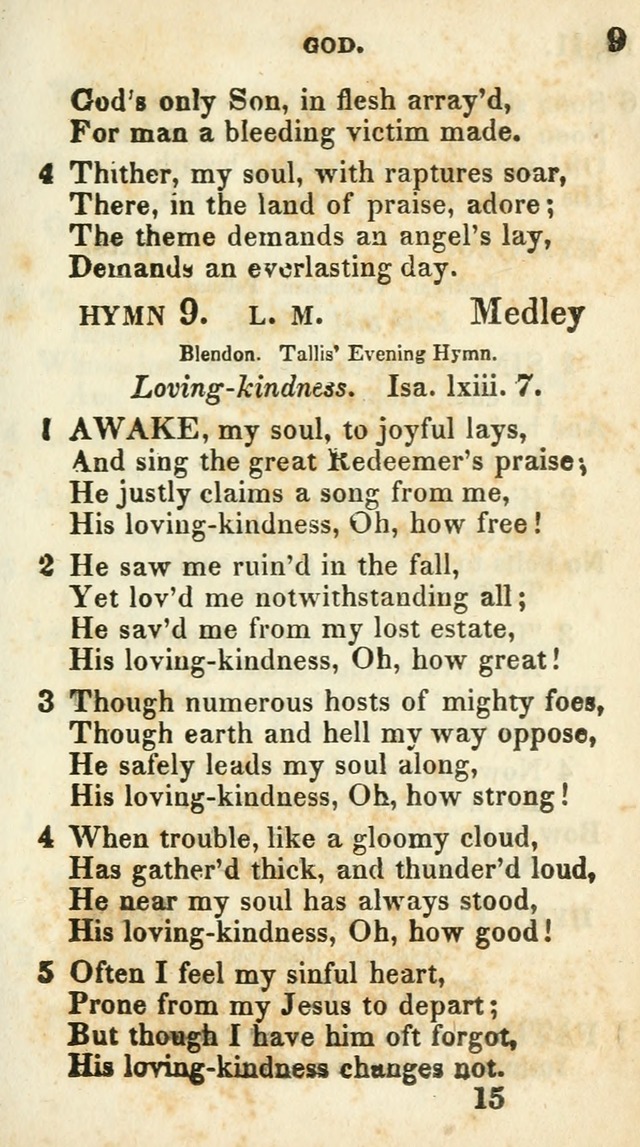 Village hymns for social worship, selected and original: designed as a supplement to Dr. Watts