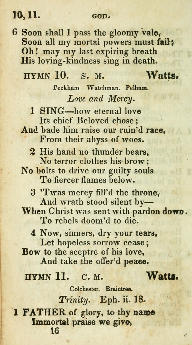 Village hymns for social worship, selected and original: designed as a supplement to Dr. Watts