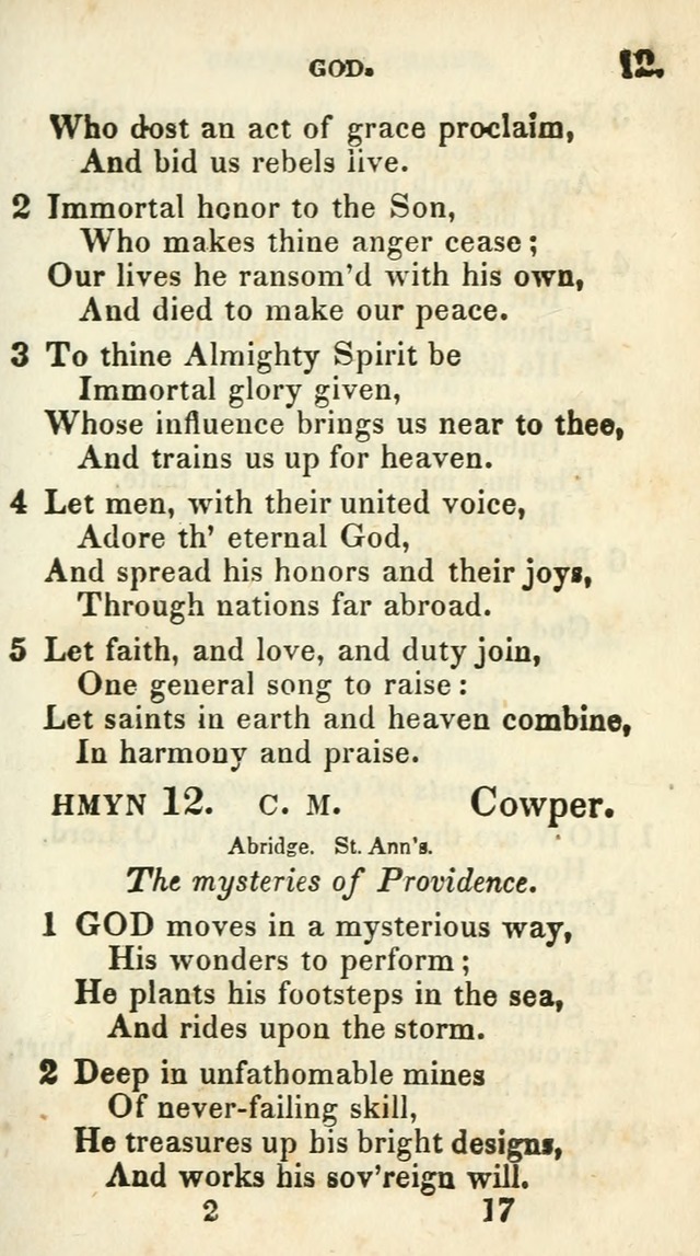 Village hymns for social worship, selected and original: designed as a supplement to Dr. Watts