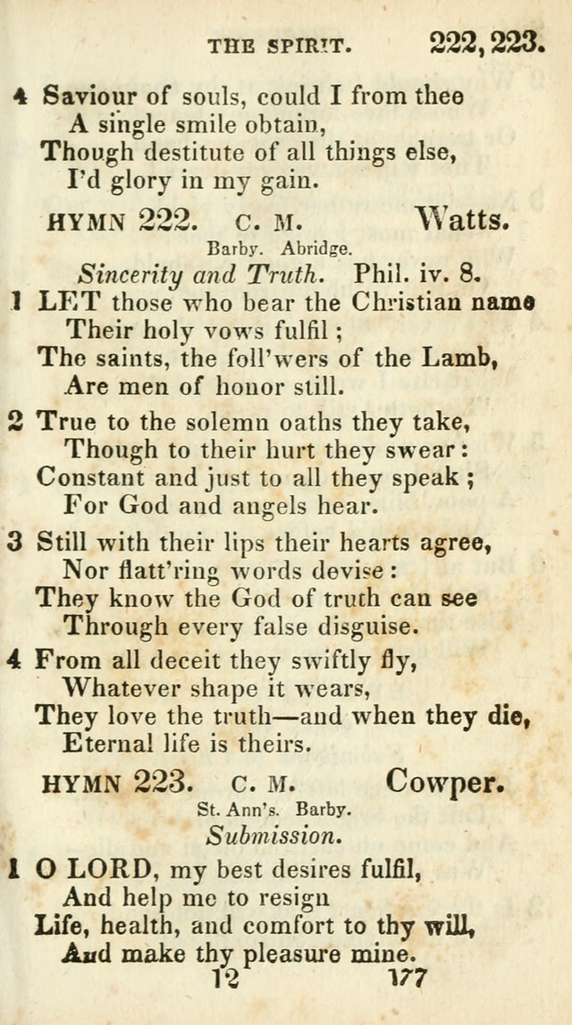 Village hymns for social worship, selected and original: designed as a supplement to Dr. Watts