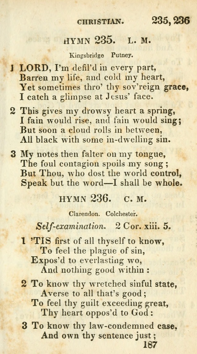 Village hymns for social worship, selected and original: designed as a supplement to Dr. Watts