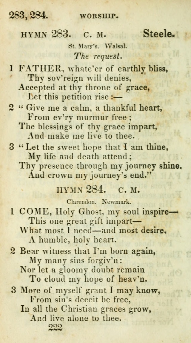 Village hymns for social worship, selected and original: designed as a supplement to Dr. Watts