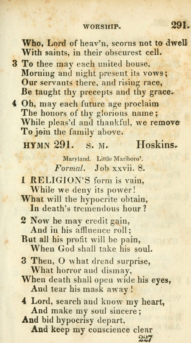 Village hymns for social worship, selected and original: designed as a supplement to Dr. Watts