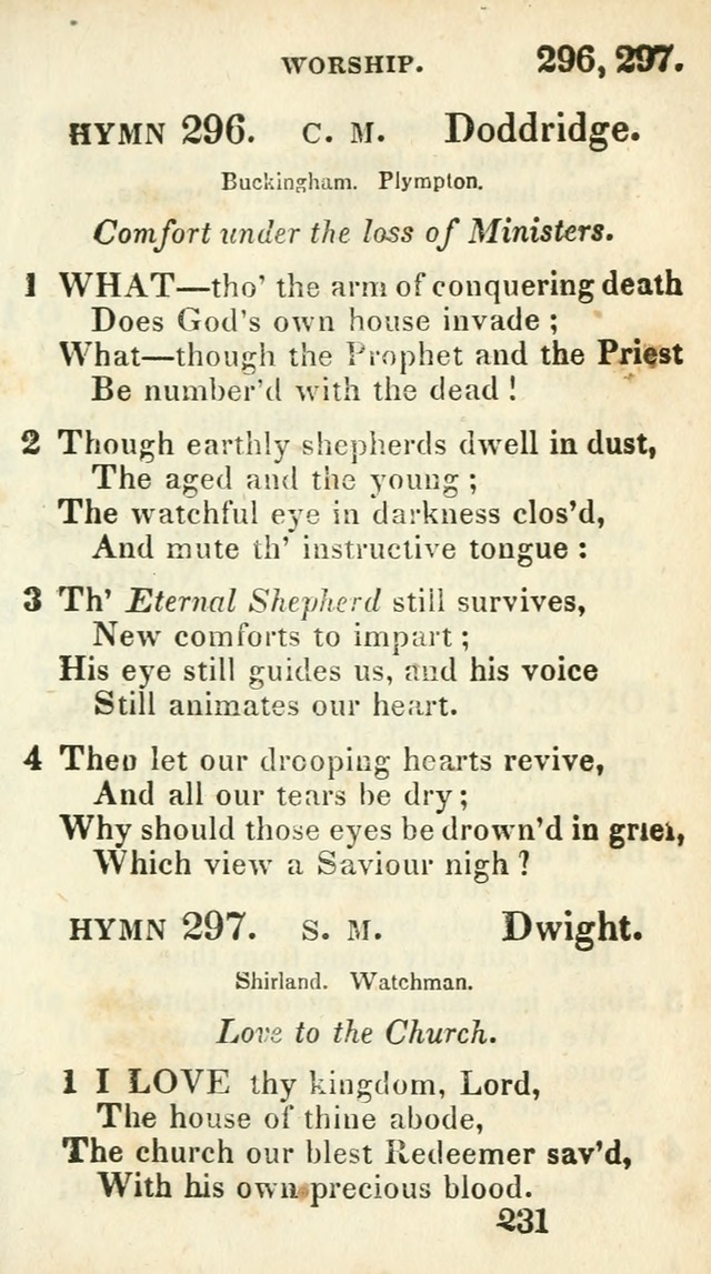 Village hymns for social worship, selected and original: designed as a supplement to Dr. Watts