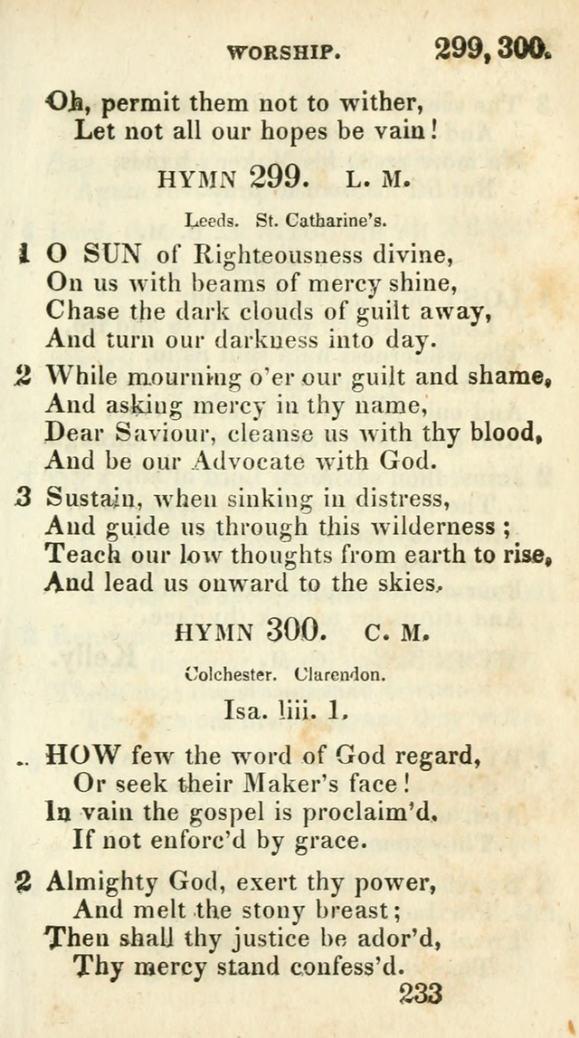 Village hymns for social worship, selected and original: designed as a supplement to Dr. Watts