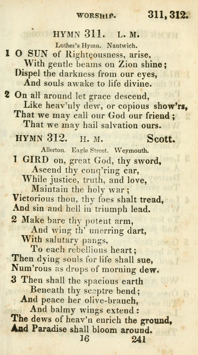 Village hymns for social worship, selected and original: designed as a supplement to Dr. Watts