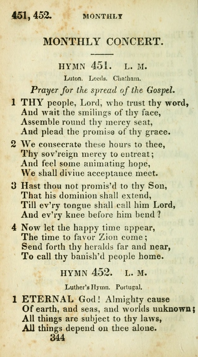 Village hymns for social worship, selected and original: designed as a supplement to Dr. Watts