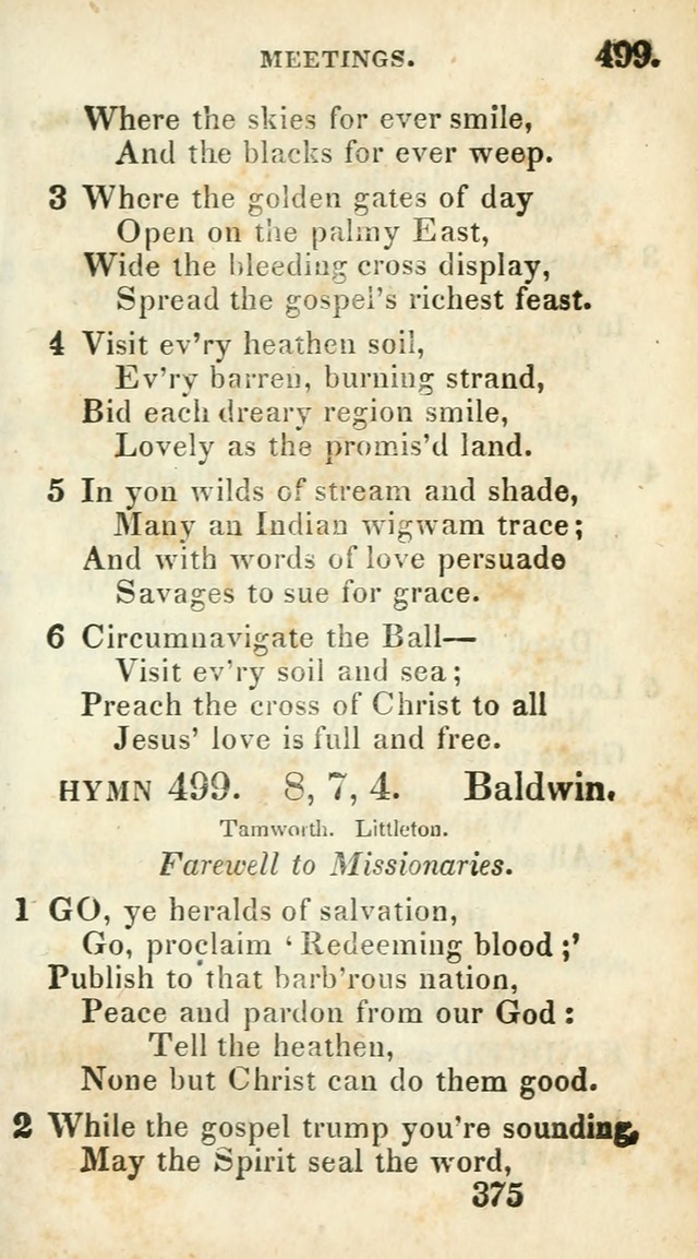 Village hymns for social worship, selected and original: designed as a supplement to Dr. Watts