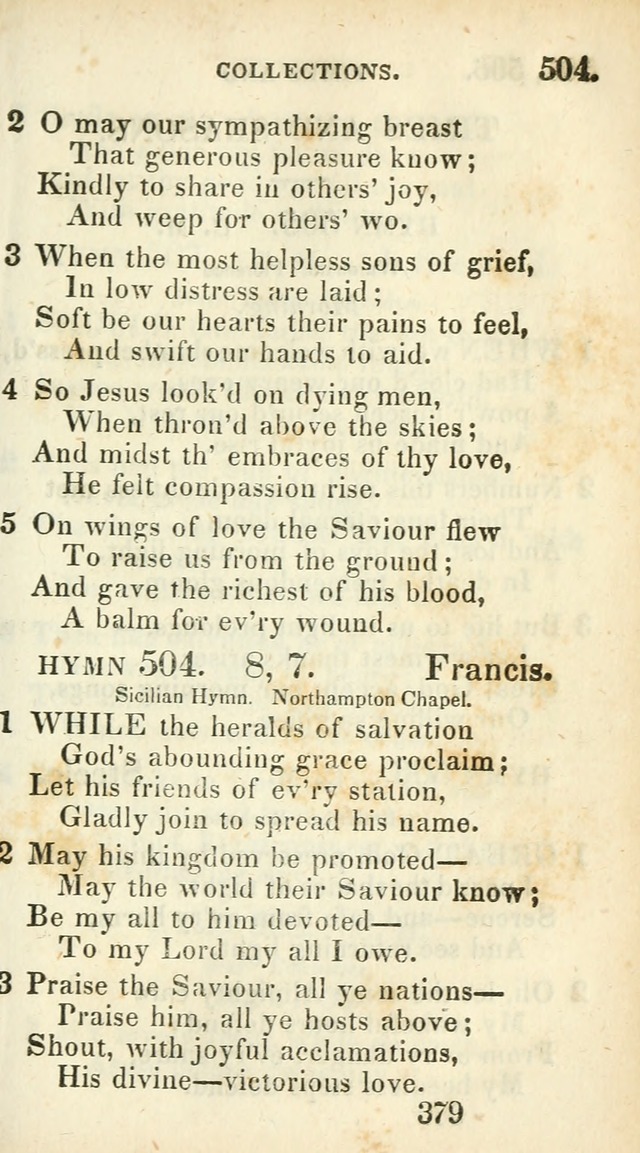 Village hymns for social worship, selected and original: designed as a supplement to Dr. Watts