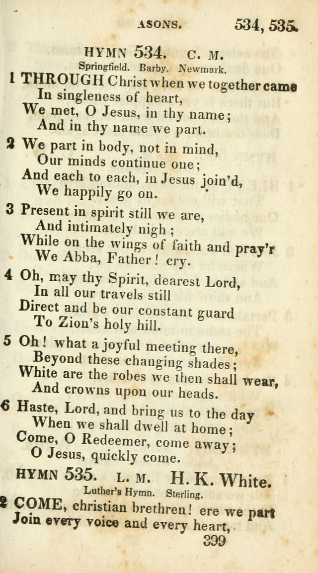 Village hymns for social worship, selected and original: designed as a supplement to Dr. Watts