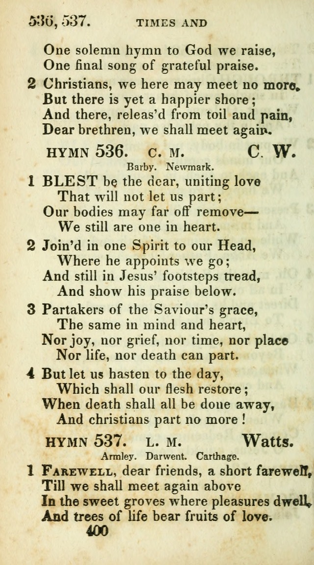 Village hymns for social worship, selected and original: designed as a supplement to Dr. Watts