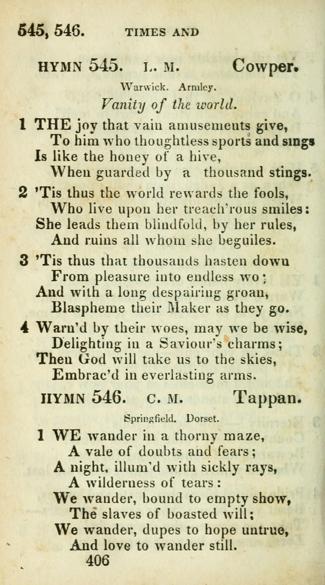 Village hymns for social worship, selected and original: designed as a supplement to Dr. Watts