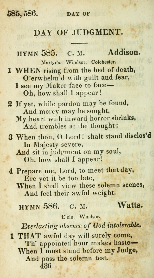 Village hymns for social worship, selected and original: designed as a supplement to Dr. Watts