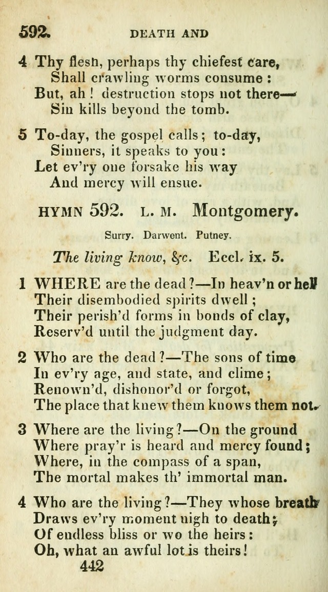 Village hymns for social worship, selected and original: designed as a supplement to Dr. Watts