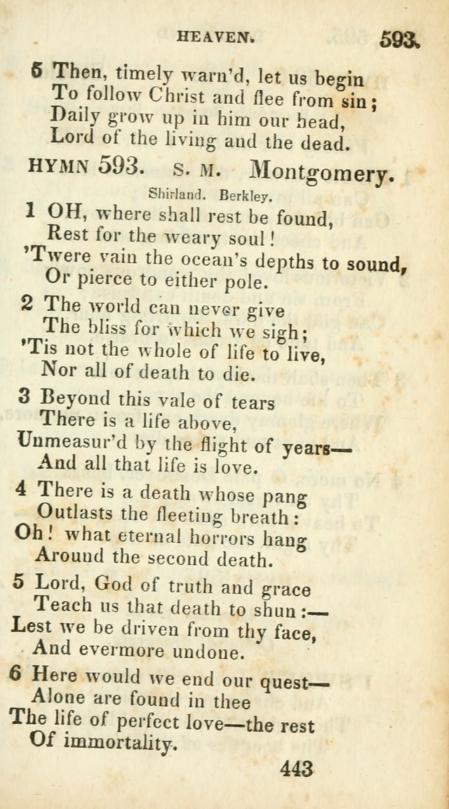 Village hymns for social worship, selected and original: designed as a supplement to Dr. Watts