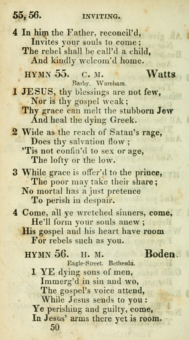 Village hymns for social worship, selected and original: designed as a supplement to Dr. Watts