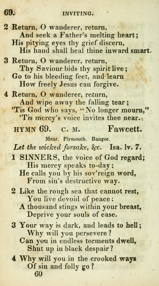 Village hymns for social worship, selected and original: designed as a supplement to Dr. Watts