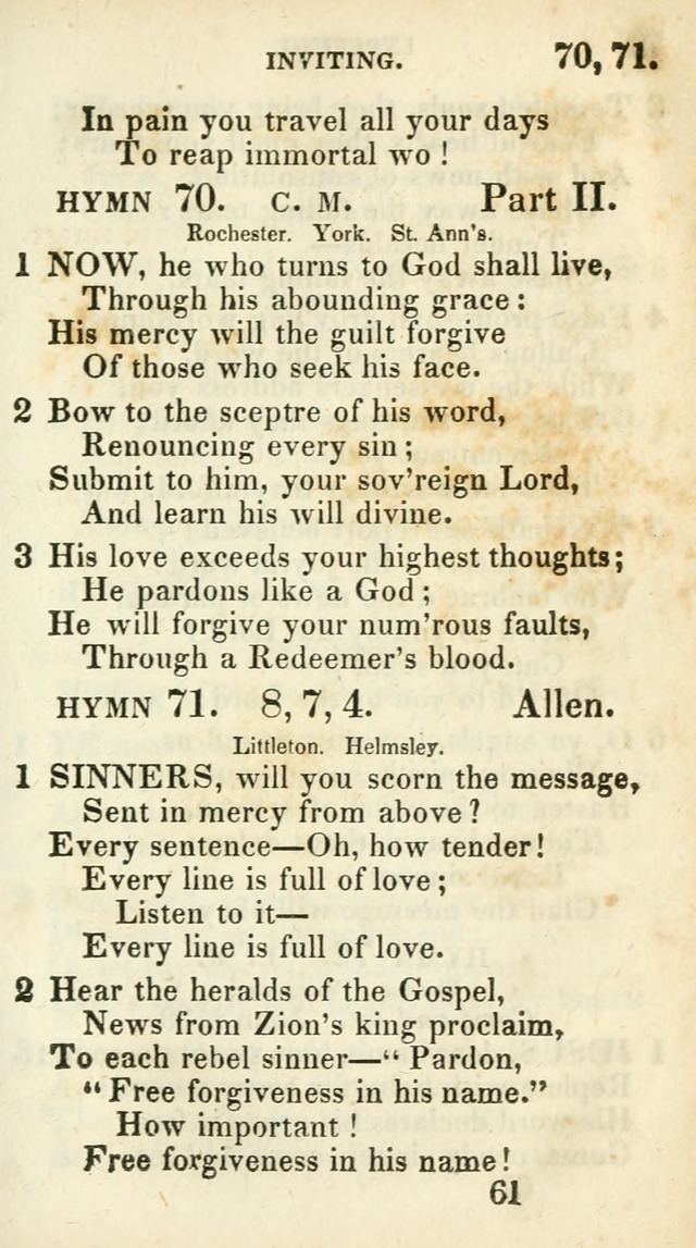 Village hymns for social worship, selected and original: designed as a supplement to Dr. Watts