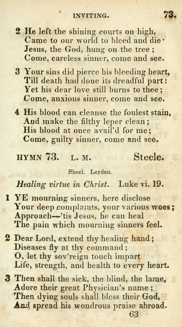 Village hymns for social worship, selected and original: designed as a supplement to Dr. Watts