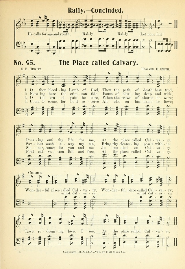 The Voice of Praise No. 2: a complete collection of Scriptural, gospel, Sunday-school and praise service songs page 100