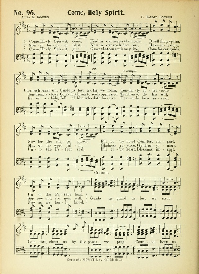 The Voice of Praise No. 2: a complete collection of Scriptural, gospel, Sunday-school and praise service songs page 101