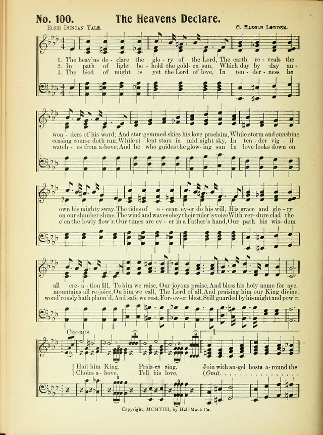 The Voice of Praise No. 2: a complete collection of Scriptural, gospel, Sunday-school and praise service songs page 105