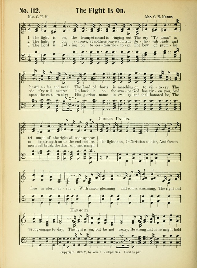 The Voice of Praise No. 2: a complete collection of Scriptural, gospel, Sunday-school and praise service songs page 117