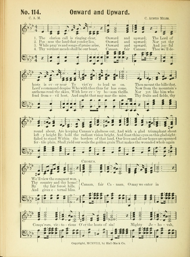 The Voice of Praise No. 2: a complete collection of Scriptural, gospel, Sunday-school and praise service songs page 119