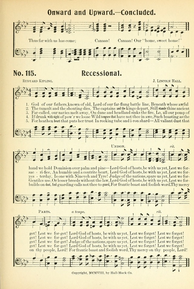 The Voice of Praise No. 2: a complete collection of Scriptural, gospel, Sunday-school and praise service songs page 120