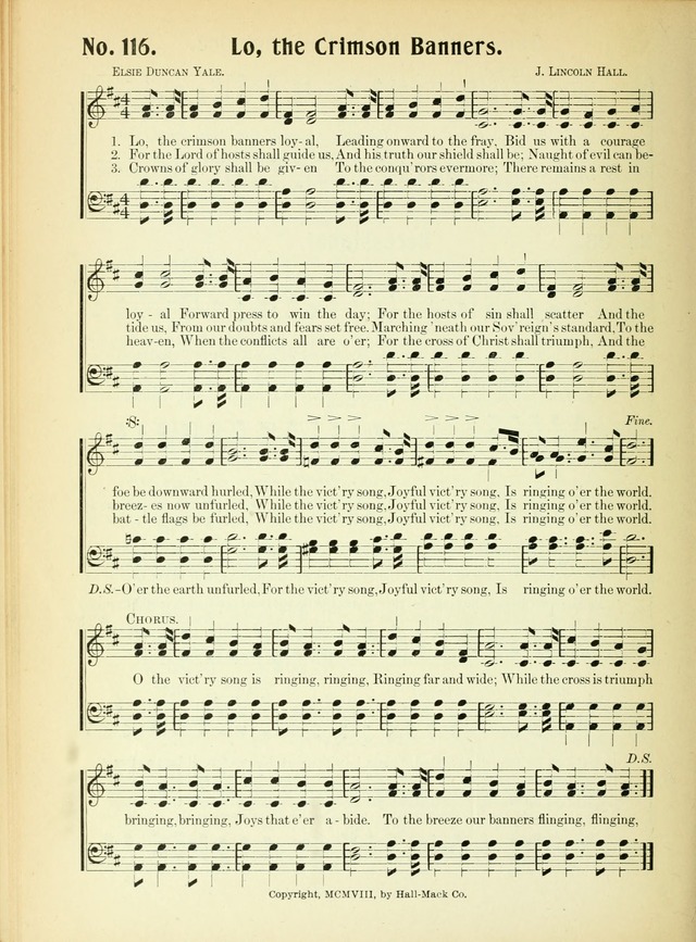 The Voice of Praise No. 2: a complete collection of Scriptural, gospel, Sunday-school and praise service songs page 121