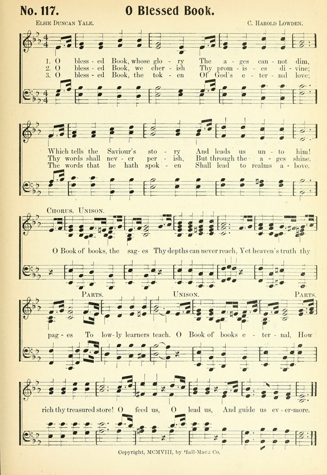 The Voice of Praise No. 2: a complete collection of Scriptural, gospel, Sunday-school and praise service songs page 122