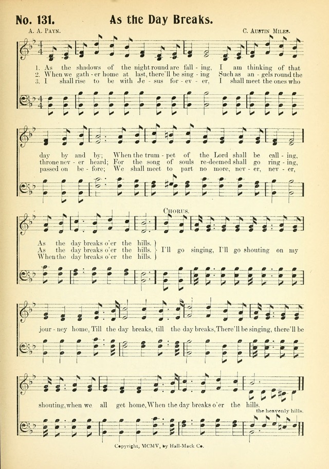 The Voice of Praise No. 2: a complete collection of Scriptural, gospel, Sunday-school and praise service songs page 136