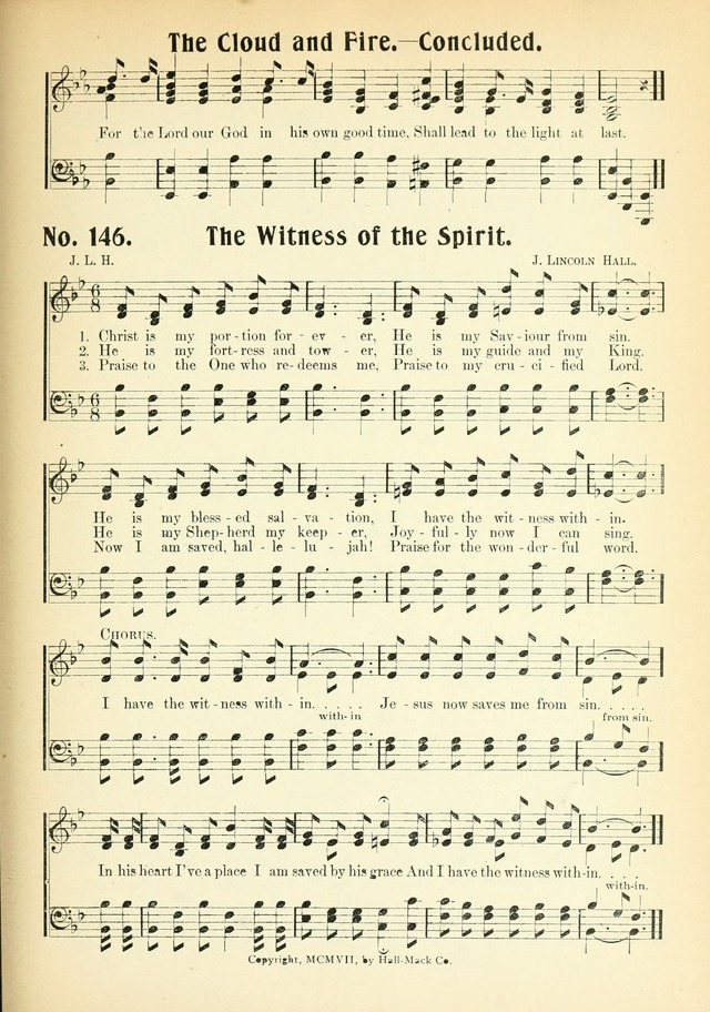 The Voice of Praise No. 2: a complete collection of Scriptural, gospel, Sunday-school and praise service songs page 148