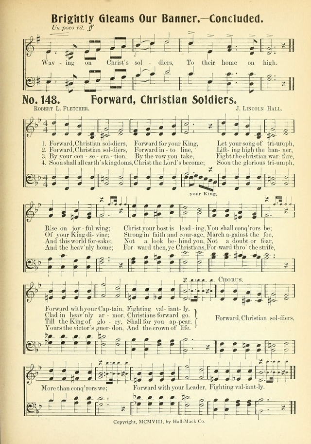 The Voice of Praise No. 2: a complete collection of Scriptural, gospel, Sunday-school and praise service songs page 150