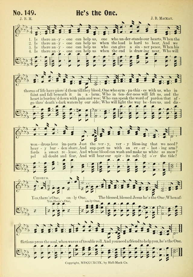 The Voice of Praise No. 2: a complete collection of Scriptural, gospel, Sunday-school and praise service songs page 151