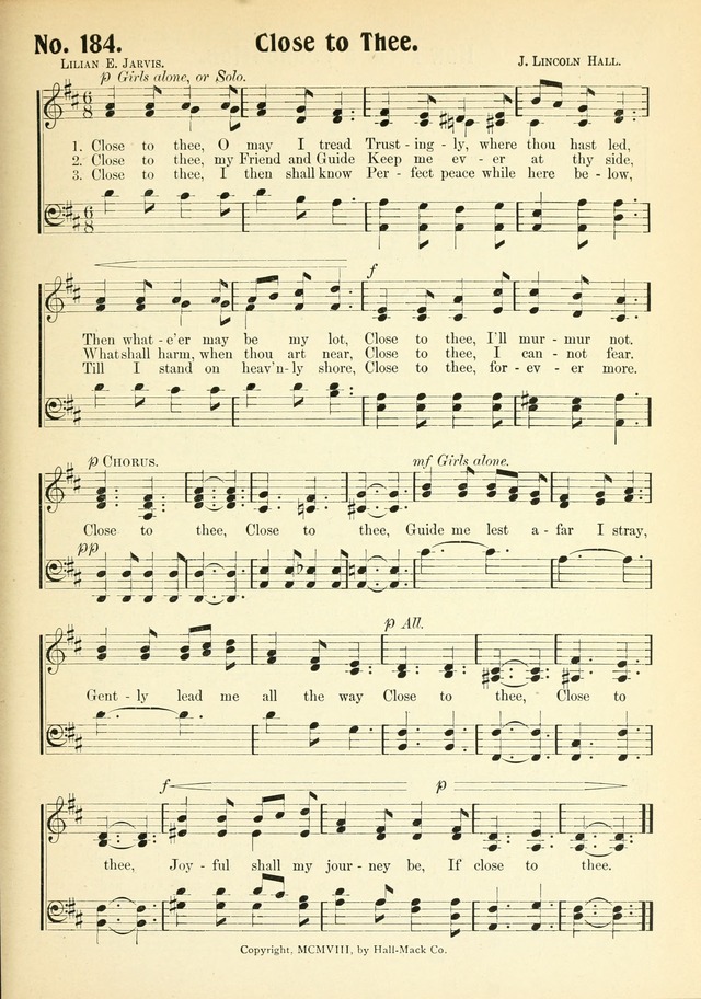 The Voice of Praise No. 2: a complete collection of Scriptural, gospel, Sunday-school and praise service songs page 184