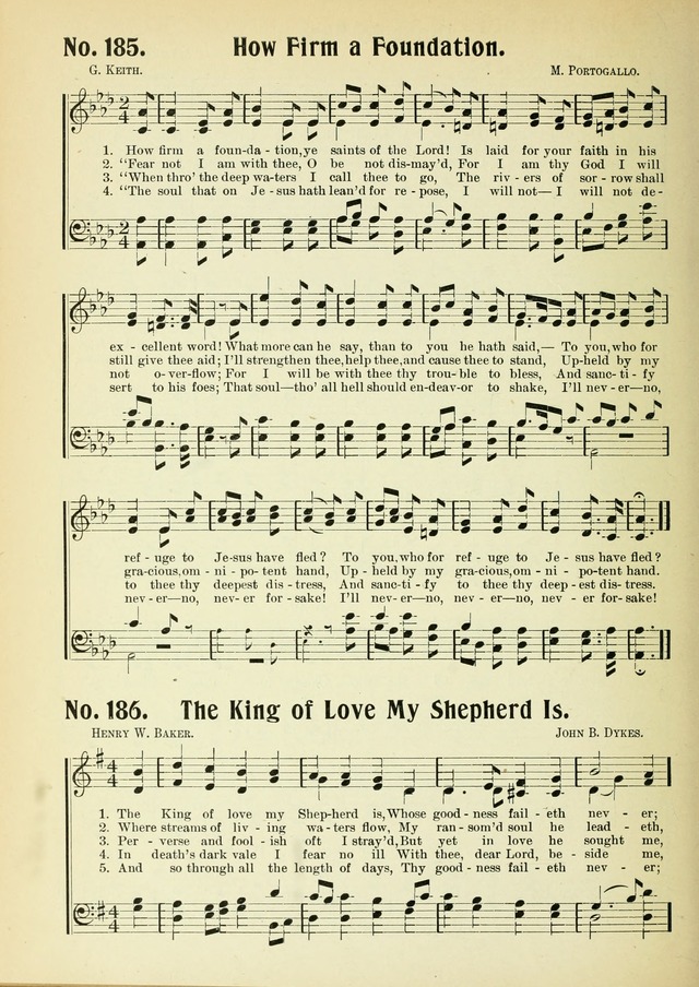 The Voice of Praise No. 2: a complete collection of Scriptural, gospel, Sunday-school and praise service songs page 185