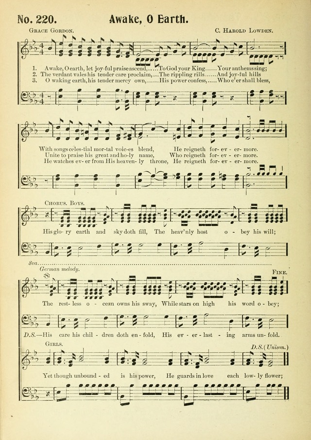 The Voice of Praise No. 2: a complete collection of Scriptural, gospel, Sunday-school and praise service songs page 207